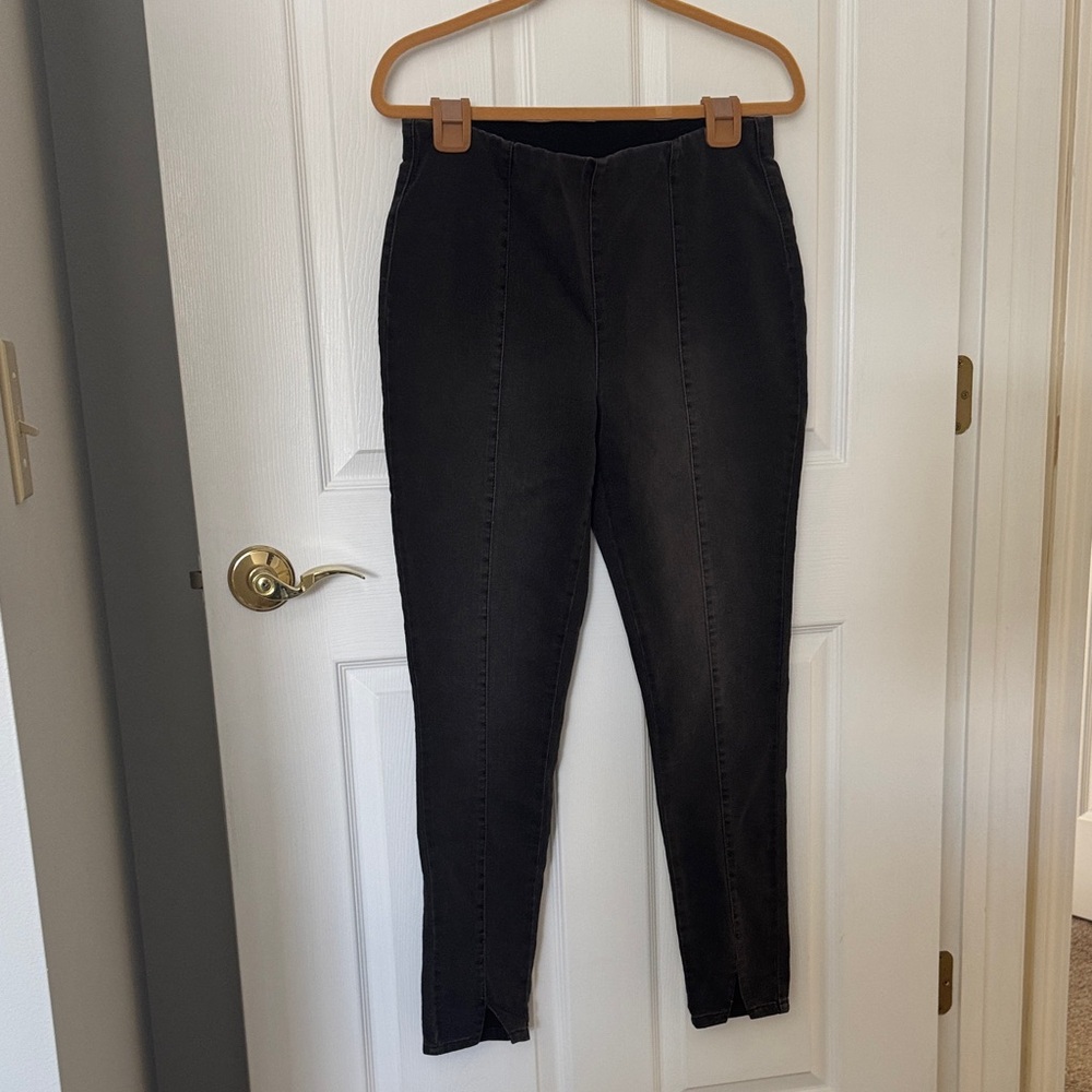 Dark Grey High-Waisted Pants